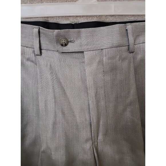 Axist Straight Leg Dress Pants Mens 33x30 Gray Patterned Performance Stretch NEW - Picture 3 of 10
